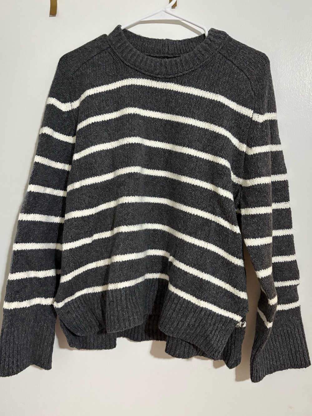 Abercrombie Striped Crewneck Sweater